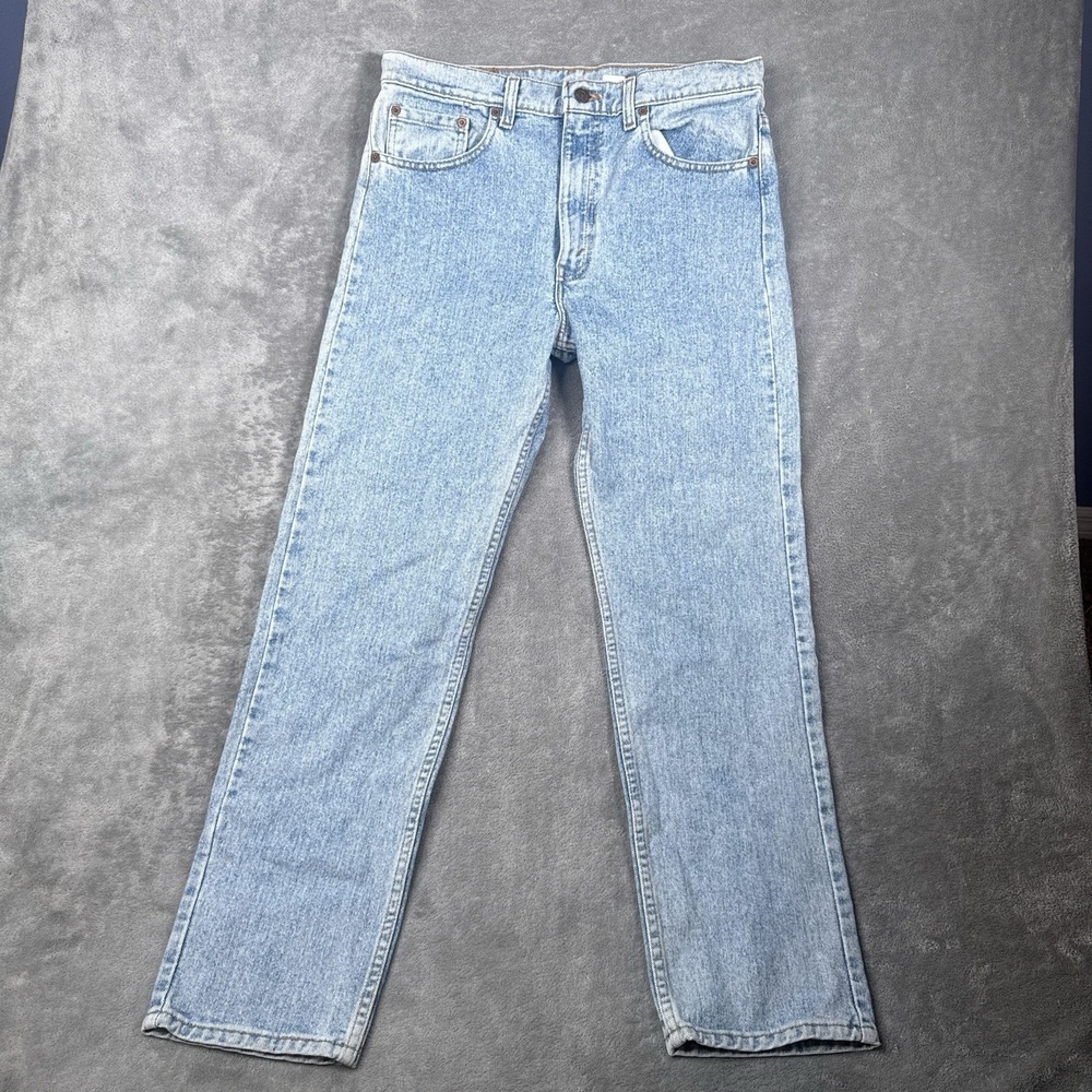Vintage Levis Jeans Mens 34x30 (Fits 32x28) 505 Made in USA 90s Light